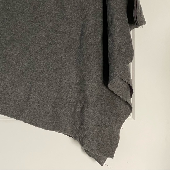 New! Red Envelope 100% cashmere Poncho dark gray nwot 47130 - Picture 3 of 16